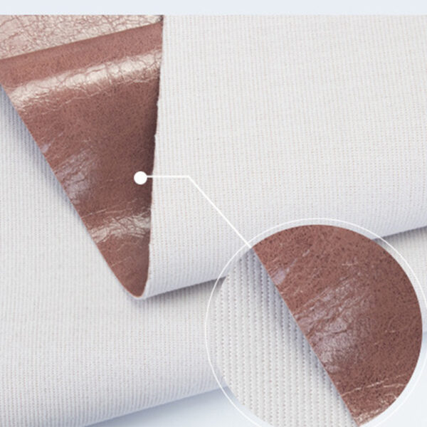 antique grain PVC leather with toweling backing