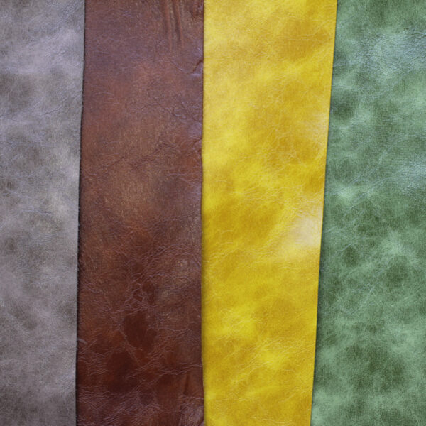 XZ60033 two-tone distressed PVC leather in multiple colors