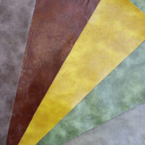 XZ60033 two-tone distressed PVC leather in multiple colors