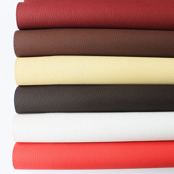 XZ60039 litchi grain PVC automotive upholstery leather (2) 0.8mm PVC automotive leather in multiple colors