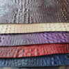 XZ60041 deep crocodile embossed PVC leather for bags with brush backing