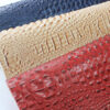 XZ60041 deep crocodile embossed PVC leather for bags with brush backing