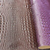XZ60041 deep crocodile embossed PVC leather for bags with brush backing