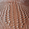 XZ60041 deep crocodile embossed PVC leather for bags with brush backing