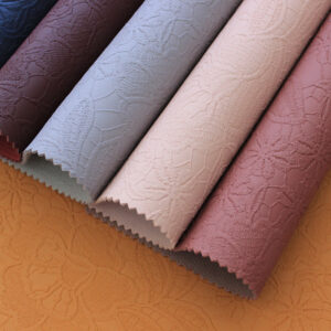XZ60049 floral embossed PVC leather for bags