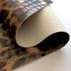 XZ60051 snake pattern embossed PVC leather for bags with brush backing (1) XZ60051 snake pattern embossed PVC leather for bags with brush backing