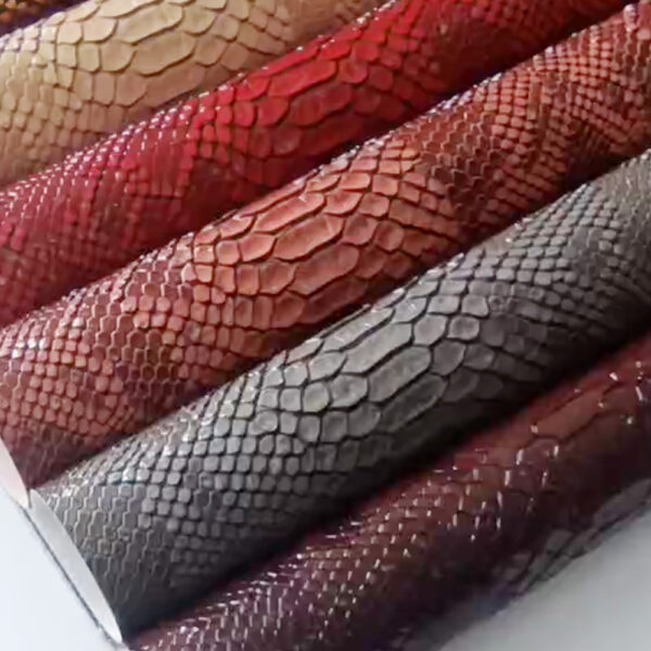 XZ60052 snake pattern embossed PVC leather for bags (2) XZ60052 snake pattern embossed PVC leather for bags
