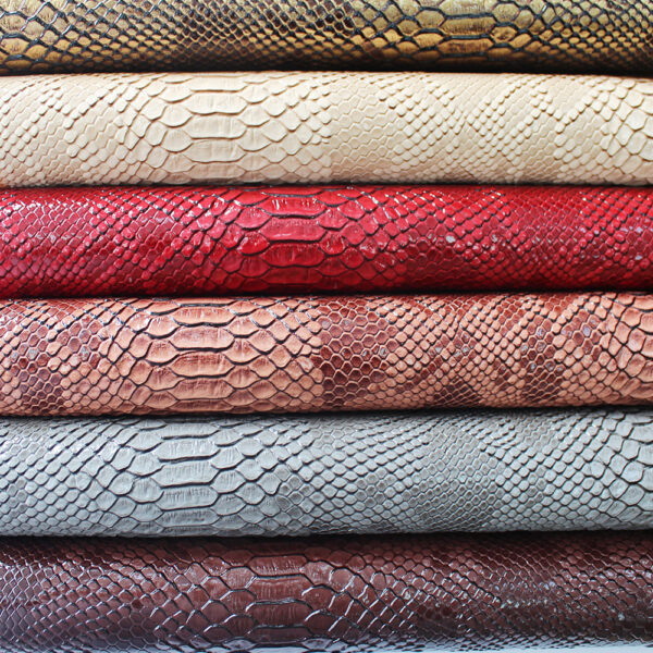 XZ60052 snake pattern embossed PVC leather for bags (4) XZ60052 snake pattern embossed PVC leather for bags