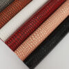XZ60053 glossy small crocodile grain PVC leather for bags with brush backing
