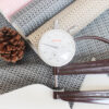 XZ60068 basket weave PVC leather for bags