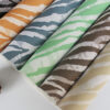 XZ60070 zebra print PVC leather for bags with double-needle brushed fabric backing