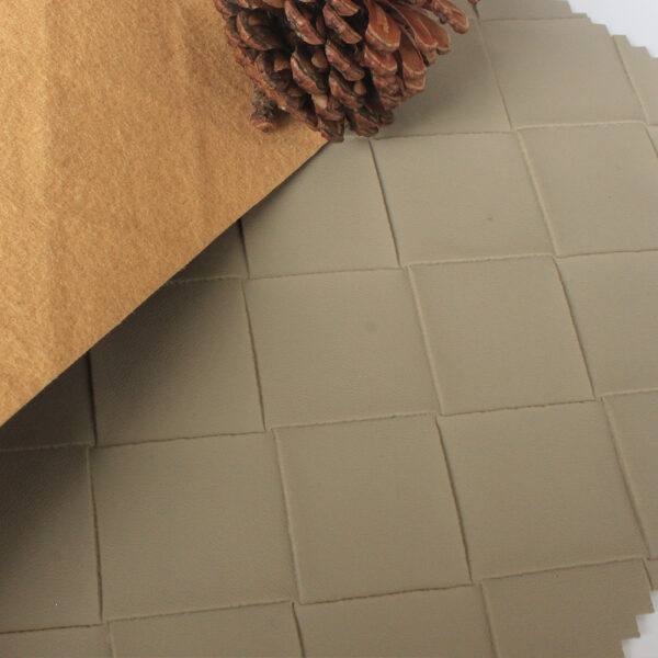 XZ60078 woven embossed PVC leather for bags