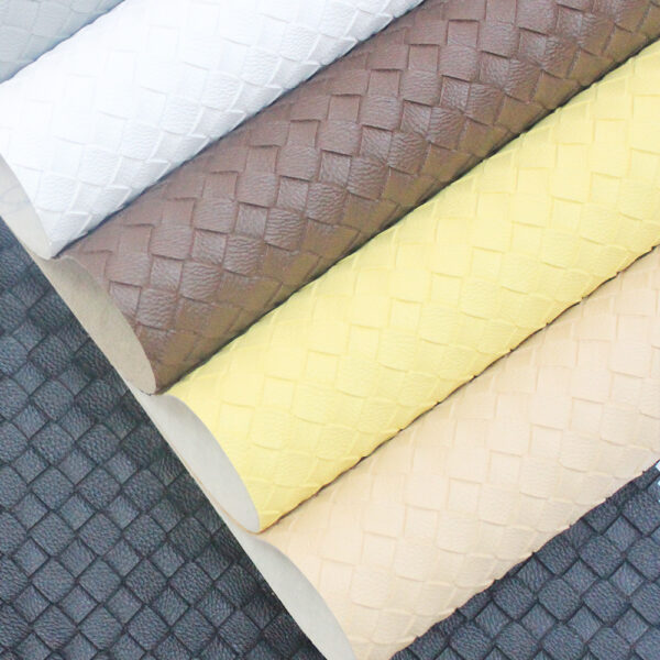 XZ60079 woven basket embossed PVC leather for bags (3) XZ60079 woven basket embossed PVC leather for bags