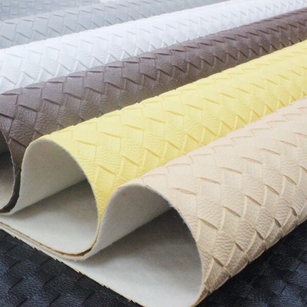 XZ60079 woven basket embossed PVC leather for bags (4) XZ60079 woven basket embossed PVC leather for bags