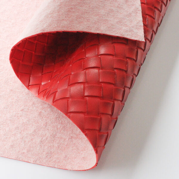 XZ60091 woven pattern PVC leather for handbags (5) XZ60091 woven pattern PVC leather for handbags