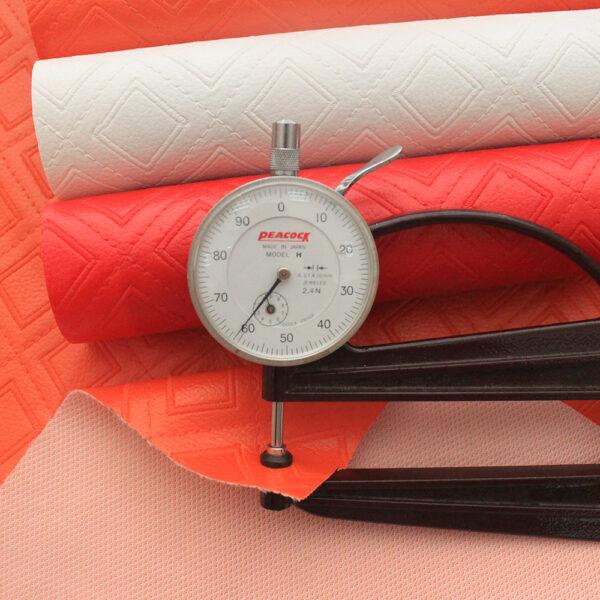 XZ60097 geometric embossed PVC leather for chair upholstery (3) 0.6mm geometric PVC leather for chairs