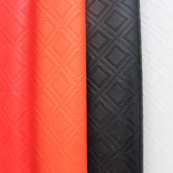 XZ60097 geometric embossed PVC leather for chair upholstery (5) geometric synthetic leather for chair upholstery
