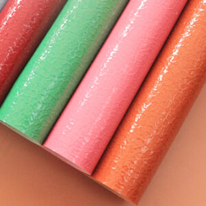 XZ60098 glossy crocodile embossed PVC leather for handbags