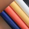 lizard grain PVC leather for bags with single-needle brushed fabric backing