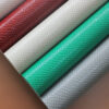 lizard grain PVC leather for bags with single-needle brushed fabric backing