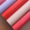 lizard grain PVC leather for bags with single-needle brushed fabric backing
