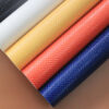 lizard grain PVC leather for bags with single-needle brushed fabric backing