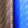 XZ60100 woven embossed PVC leather for bags