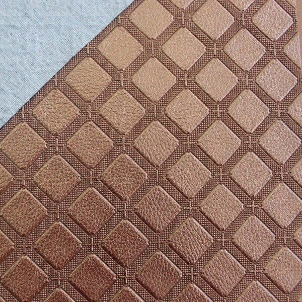XZ60101 geometric embossed PVC leather for bags