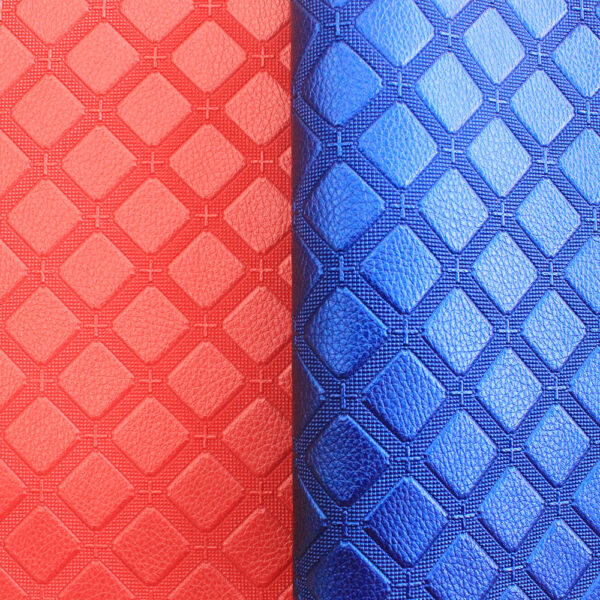 XZ60101 geometric embossed PVC leather for bags
