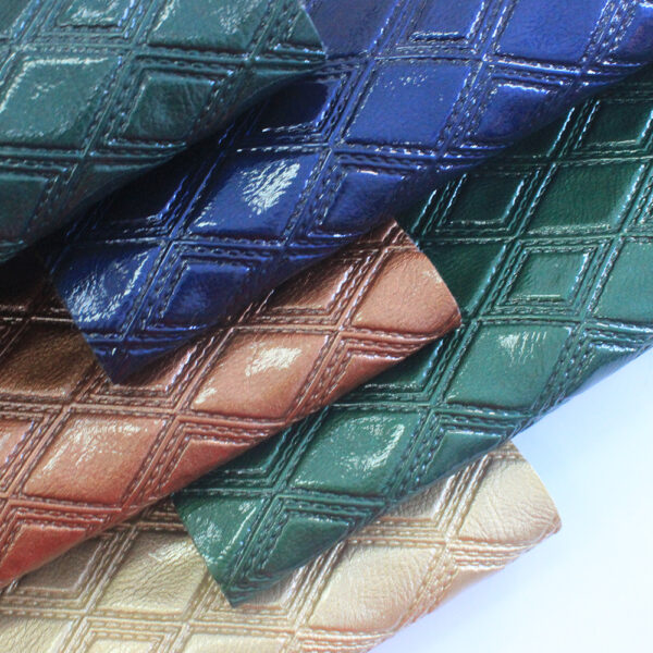 XZ60103 diamond stitched PVC automotive leather