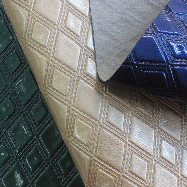 XZ60103 PVC leather with brushed fabric backing