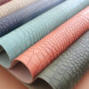 XZ60104 vintage crocodile grain PVC leather for bags with double-needle brushed fabric backing (1) XZ60104 vintage crocodile grain PVC leather for bags with double-needle brushed fabric backing