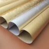 gold metallic synthetic leather for gift boxes