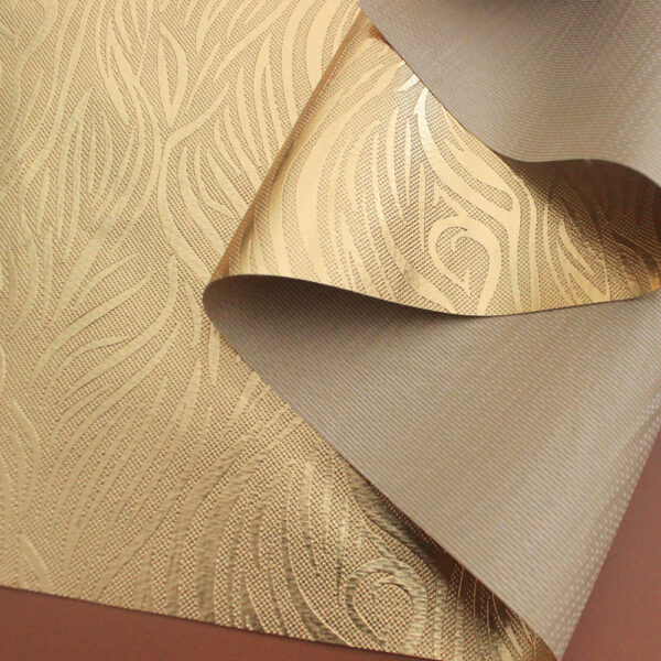 XZ60105 PVC leather with knitted fabric backing