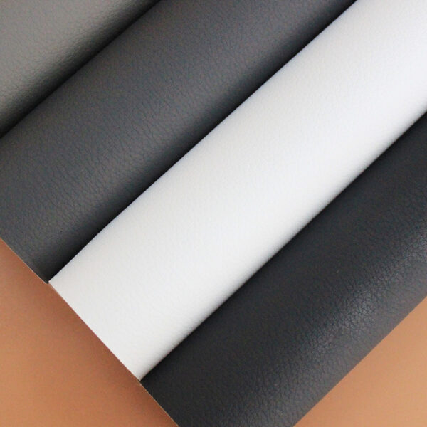 XZ60111 J582 litchi grain PVC automotive leather (2) 0.7mm PVC car seat leather in multiple colors