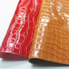 XZ73099 patent crocodile grain PVC leather for bags with high-gloss finish (3) XZ73099 patent crocodile grain PVC leather for bags with high-gloss finish