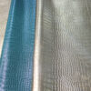 XZ73100 crocodile belly grain PVC leather for bags with double-needle brushed fabric backing