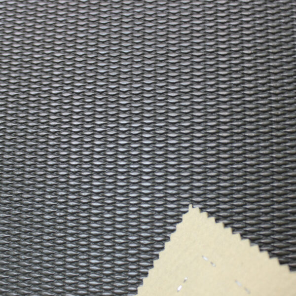 XZ73101 woven pattern PVC leather with double brush backing for bags