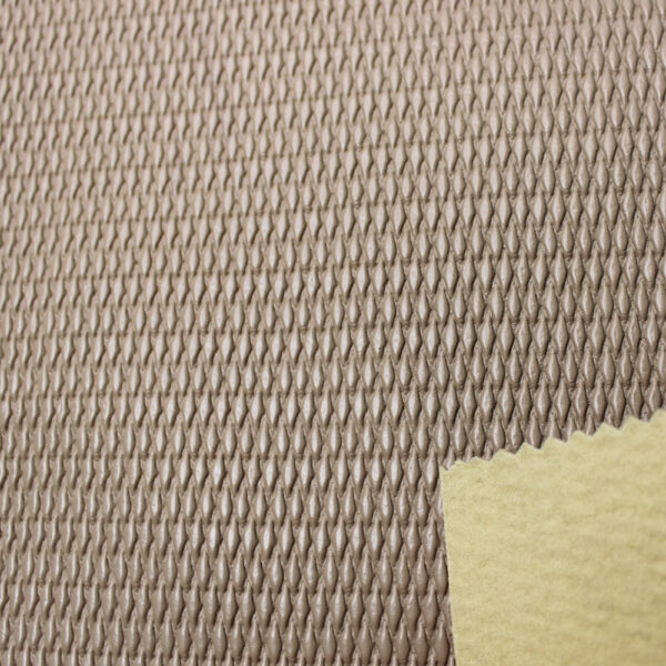 XZ73101 woven pattern PVC leather with double brush backing for bags