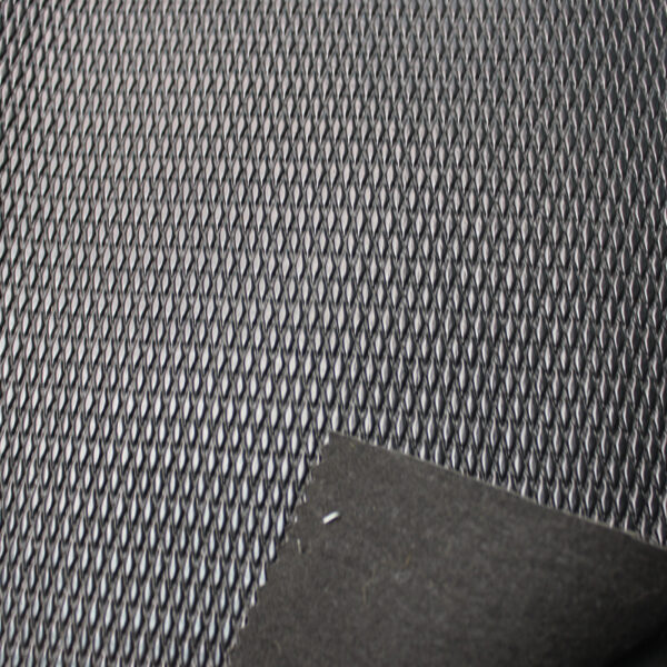 XZ73101 woven pattern PVC leather with double brush backing for bags