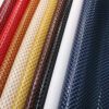 XZ73134 glossy fish scale PVC leather for bags with single-needle brushed fabric backing
