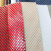 XZ73134 glossy fish scale PVC leather for bags with single-needle brushed fabric backing
