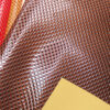 XZ73134 glossy fish scale PVC leather for bags with single-needle brushed fabric backing