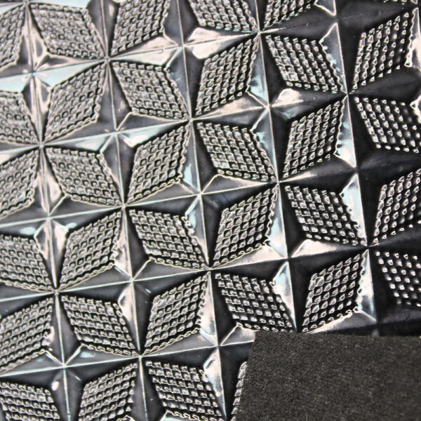 XZ73138 geometric embossed PVC leather for bags