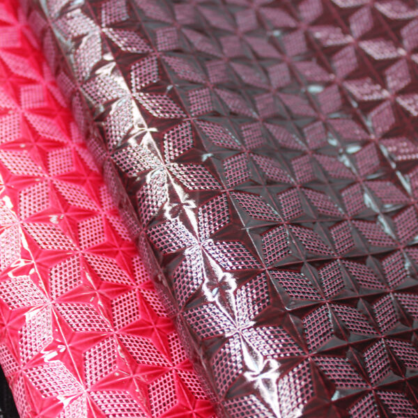 XZ73138 geometric embossed PVC leather for bags
