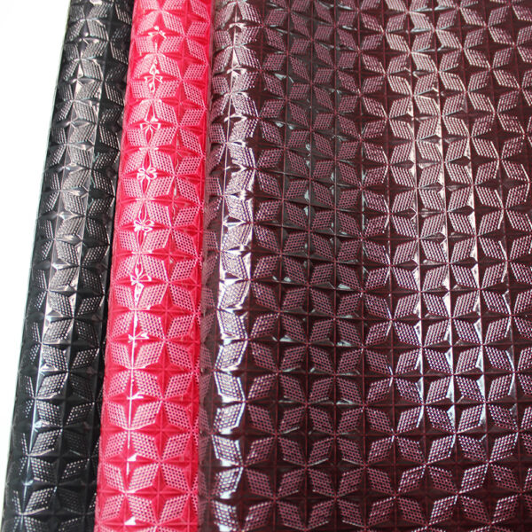 XZ73138 geometric embossed PVC leather for bags