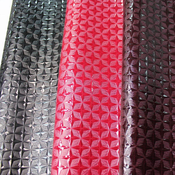 XZ73138 geometric embossed PVC leather for bags