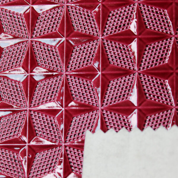 XZ73138 geometric embossed PVC leather for bags
