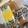 XZ73169 glossy snakeskin pattern PVC leather for bags with embossed scale texture