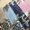XZ73169 glossy snakeskin pattern PVC leather for bags with embossed scale texture